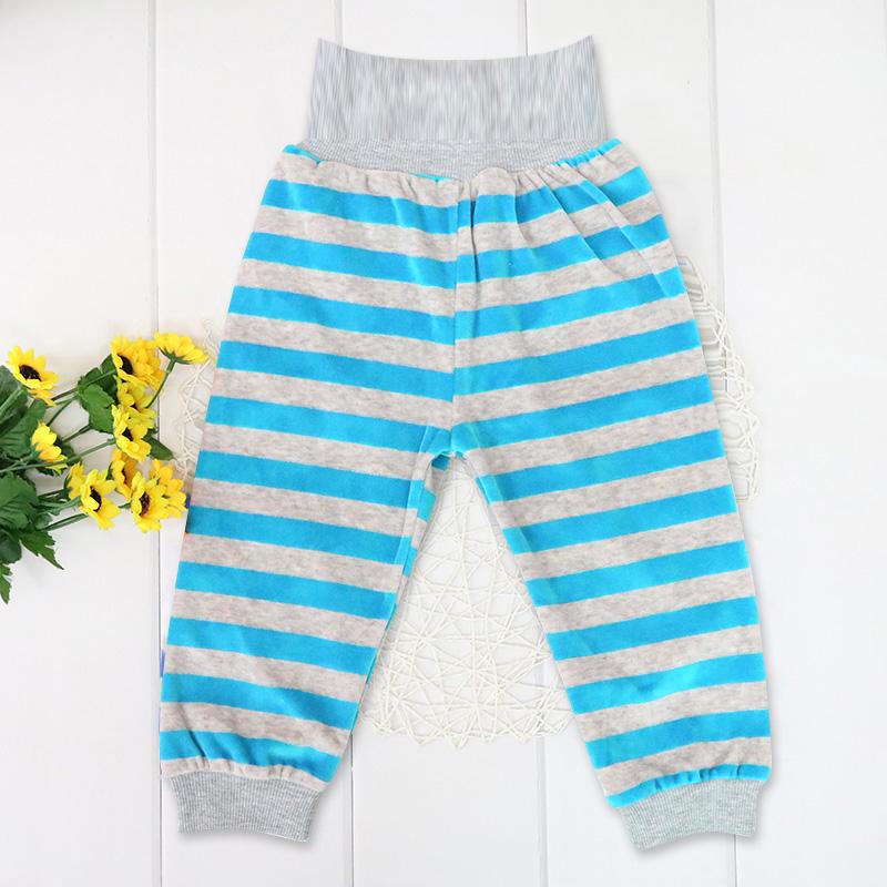 Kid Boy Dívčí Oblečení pro kojence Sametové Zimní Jarní Kalhoty Pruhované Dětské oblečení pro novorozence