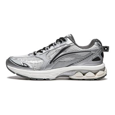 Li Ning Fuyiao 2.0 Classique Rétro Double Amorti Soutien Stable Absorption des Chocs Antidérapant Résistant à l'Usure Léger Chaussures de Running Basse ARXU002-2