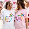 French Future Bride Team T-Shirt Colorful Rainbow Diamond Graphic Blouses Short Sleeve Tees for Bachelorette Party Bridal Squad