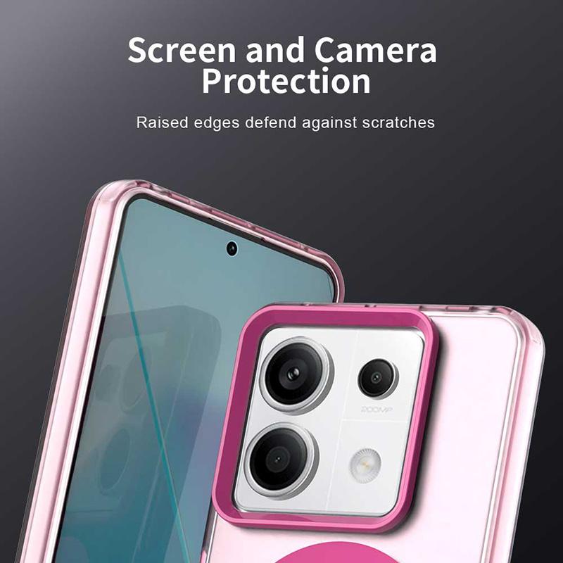 For POCO X6 Pro Candy Color For Magsafe Wireless Charge Magnetic Case For Xiaomi Poco X6 Pro NEO Shockproof Soft Cover Funda