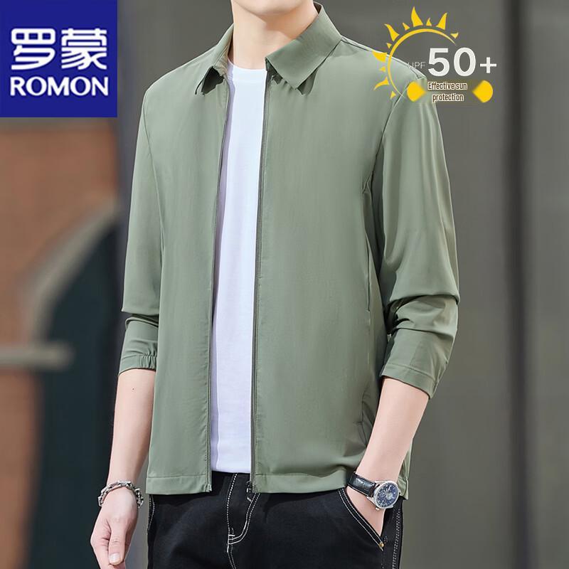 ROMON Men's Ice Silk Sun Protection Business Jacket