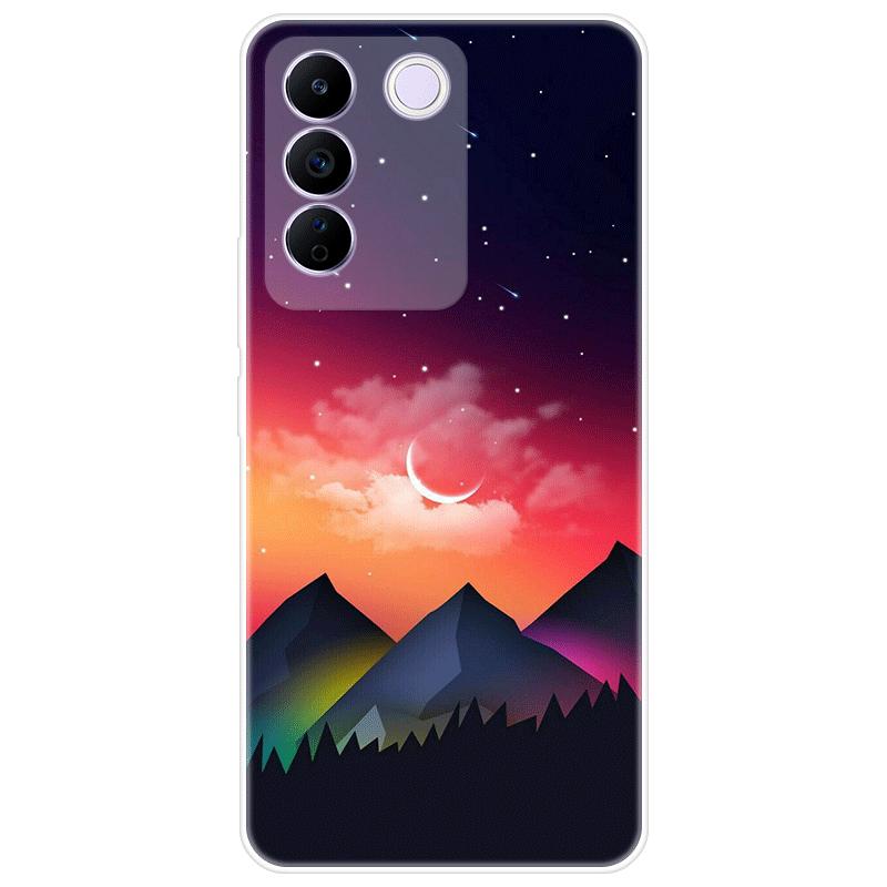 For Vivo V27e V 27e Case Soft Silicone Back Cover Cartoon Phone Case Diversification