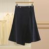 Wei Mei 100% Cotton Irregular Midi Skirt for Women - Autumn Collection