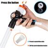 Press-Type Siphon Pump Fish Tank Water Changer Kit Adjustable Water Flow Sand Cleaner Aquarium Gravel Cleaner With Glass Scraper