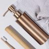Stainless Steel Soap Dispenser, Refillable Manual Press Soap Dispenser,  for Hold Liquids, Shower Gels, Shampoos, Lotions