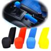 2pcs/set Car Auto Manual Silicone Shift Gear Head Knob Cover Handbrake Hand Brake Covers Sleeve Case Skin Protector Car Styling