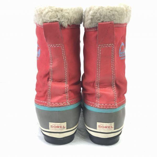 SOREL/Leather Snow Boots/22.5cm/Pink/Waterproof/Winter Boots(USED)