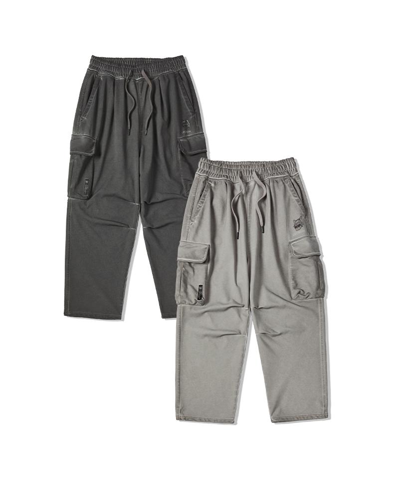 LIFEWORK Garment-Dyed Hip Dog Wide Cargo Pants