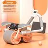 Anti Slip Wear-resistant Belly Wheel Double Wheel Elbow Support  Abdominal Wheel Grey/Blue/Orange Automatic Rebound Silent Abdominal Muscle Trainer