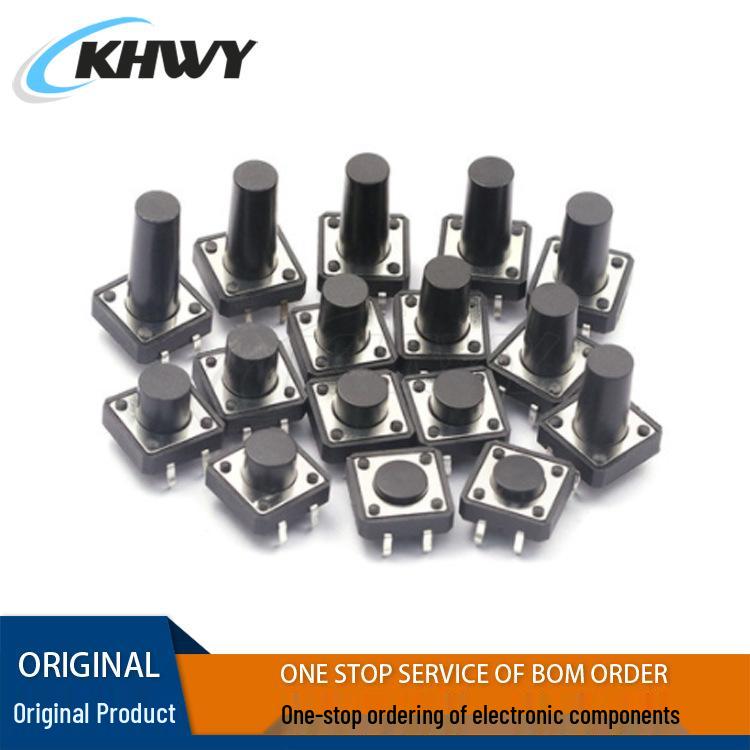 Vertical Micro Tactile Switch: Multiple Sizes 12*12*4.3-12MM