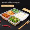 Disposable 5-Compartment Meal Prep Containers