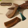 Vintage Wooden Hair Comb Carved Wide Tooth Comb Boutique Sandalwood Hair Brush  Straight Hair