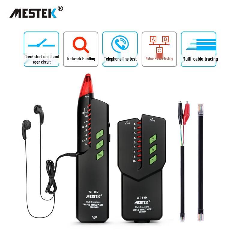 MESTEK Network Cable Tester & Finder Kit WT-58D Standard
