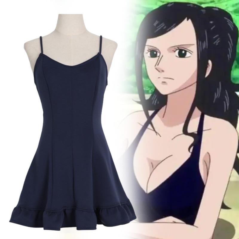 Piece One Nico Robin Cosplay Costume Dress Halloween Party Stage Performance