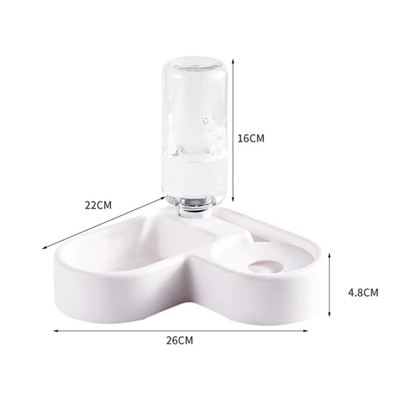 Gamelle Double Automatique pour Chien et Chat - Ensemble Distributeurs et Gamelles pour Animaux de Compagnie Convient aux Chats et Chiens Gamelle pour Animaux à Boire Étanche Nouveau