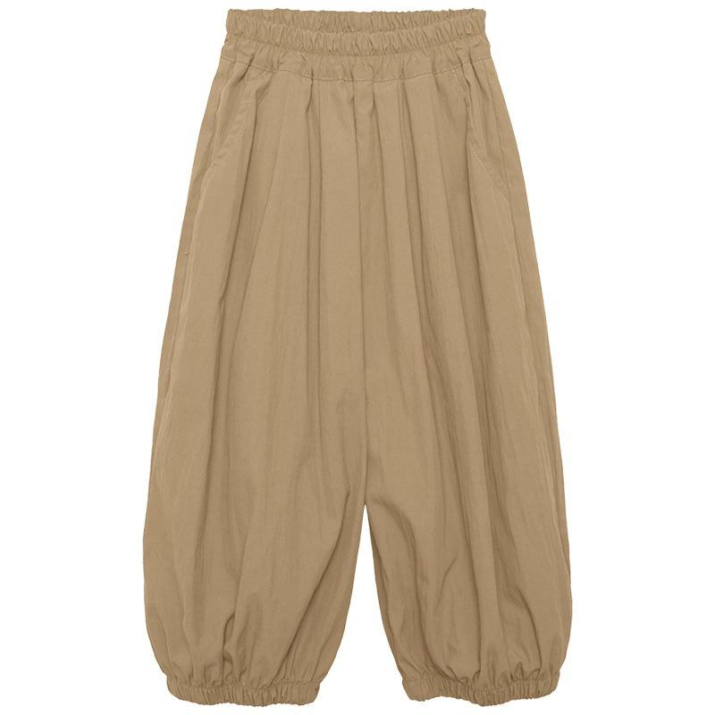 Jungen Sommer Dünne Einfarbige Anti-Mücken Cropped Haremshose Für Kinder