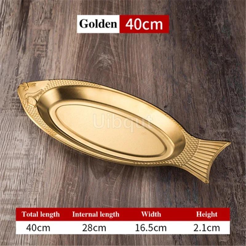 Dish Shaped Steamed Fish Plate Creative Egg Plate Barbecue Plate Tray Plates Korean Style Stainless Steel Plates Dishes Loza