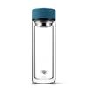 FUGUANG Double-Layer Glass Water Bottle with Filter, 420ml