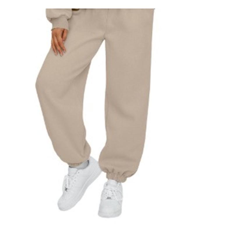 

Женские повседневные спортивные штаны с высокой посадкой - Универсальные брюки с манжетами для дома или спорта L