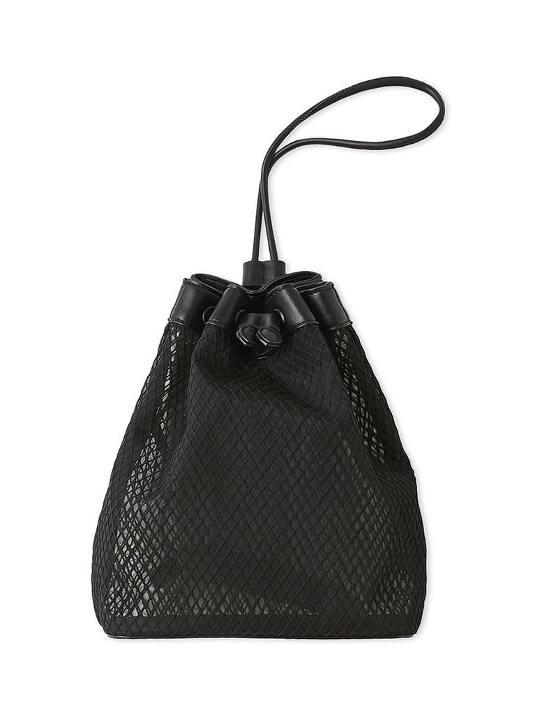 Mesh Drawstring Bag 09WGB251510 BLK [Mira Owen] Women's