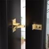2er-Pack Messing Schwerlast-Winkelriegel Fenster - Schranktürriegel für Zuhause/Büro/Schranktüren & Fenstertüren, mit Befestigungsschrauben