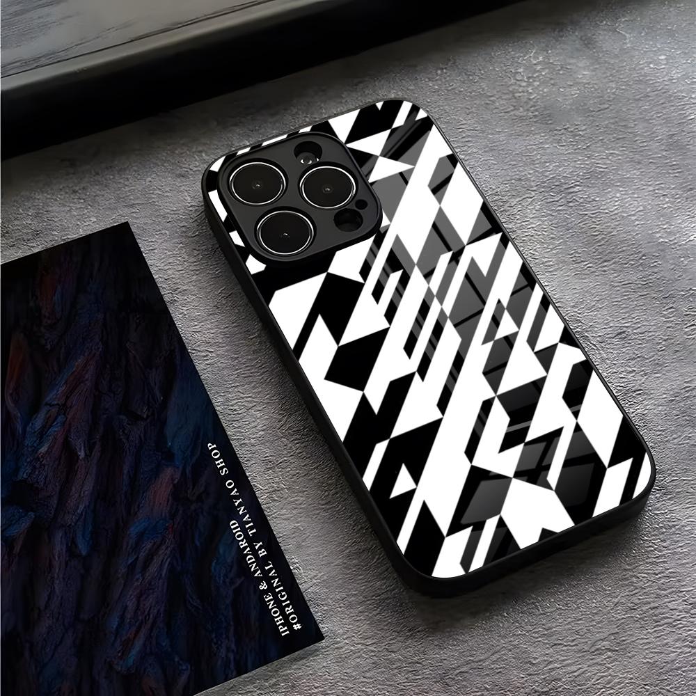 Geometric Bauhaus Art Phone Case For IPhone 16 Pro Max 14 17 Air 12 15 11 13 Mini X XR XS Max SE Glass Cover