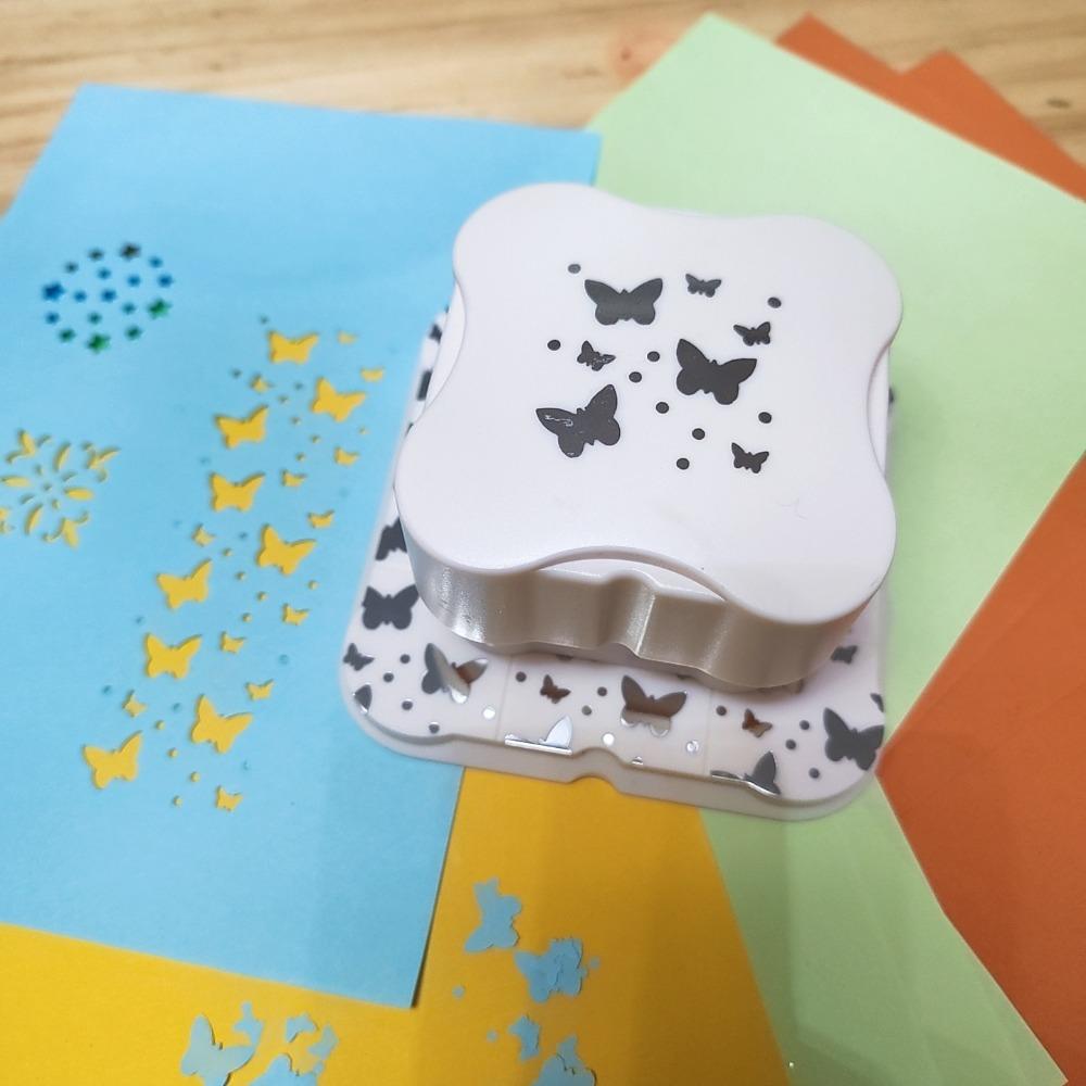 Magnetic Paper Hole Punch Punching Machine Handmade Embossing Device Labor-Saving DIY Decoration Paper Cutter Scrapbooking