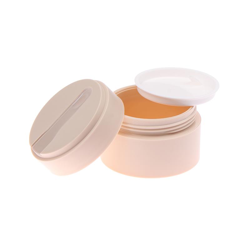 100G Empty Face Cream Jar With Spoon Frosted Plastic Lotion Bottle Mask Jar Cosmetic Packaging Container