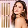 Mehrfarbiger Lidschattenstift 35g Schimmernder Gradient-Creme-Lidschattenstift mit Feiner Pudertextur Langanhaltend und Einfache Anwendung für das Augen-Make-up