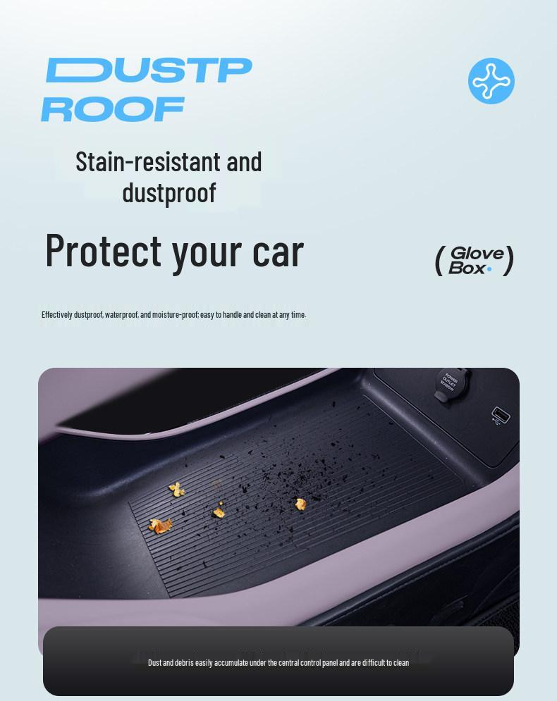 Dark Blue Center Console Storage Box for L06 Car Armrest: 26 Models Compatible