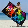 Skull Print Microfiber Beach Towel Quick Dry Absorbent Adult Bath Towel Sand Free Travel Towel Beach Essentials Gift Forvacation