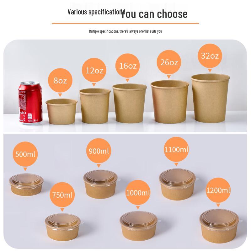 MOLUONA 20oz Einweg-Kraftpapier-To-Go-Becher mit Deckel