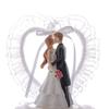 Wedding Cake Toppers Bride and Groom Cake Decoration Romantic Keepsake Gift for Holiday Party Dessert Cake