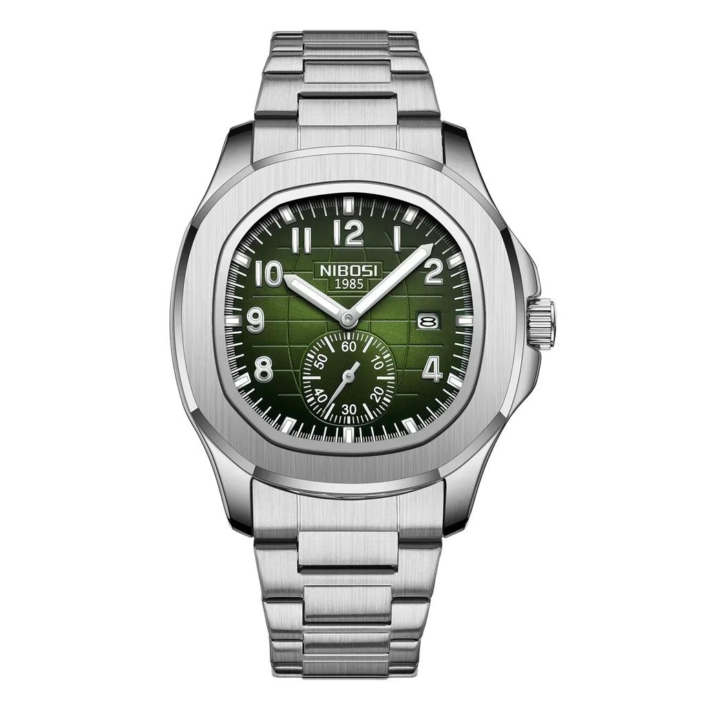 Luxury Men Watch Business Waterproof Male Clock Luminous Date Stainless Steel Square Quartz Man Watches