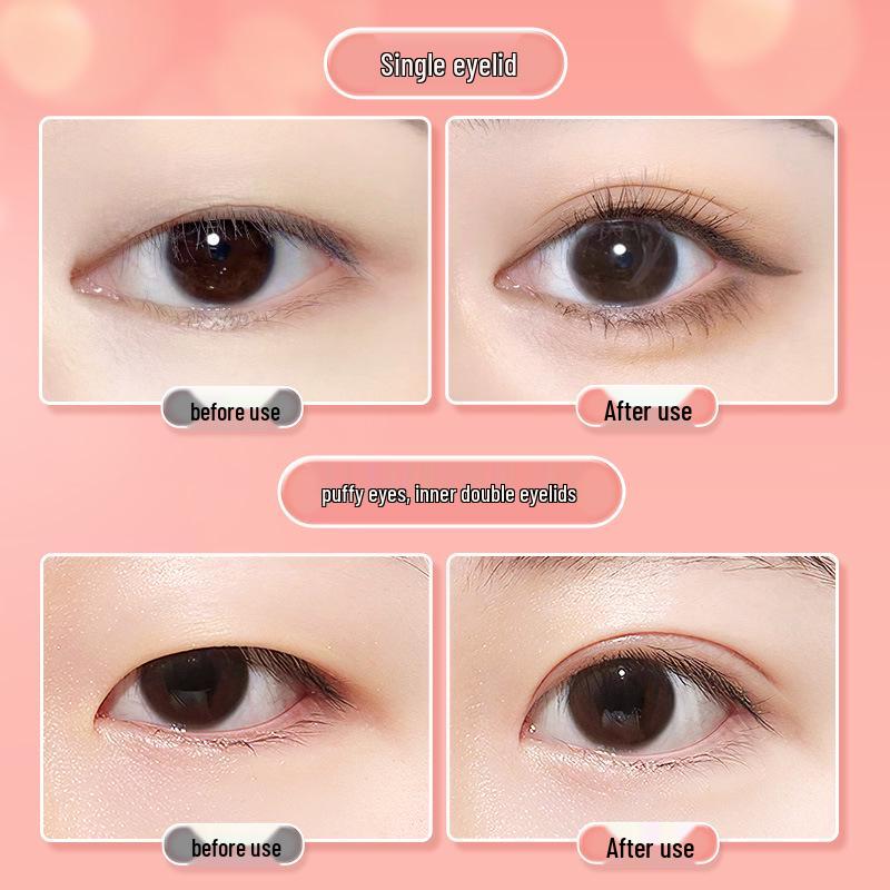 GECOMO Invisible Seamless Eyelid Tape - Natural Thin Big Eye Beauty Makeup Tool for Double and Swollen Eyelids.