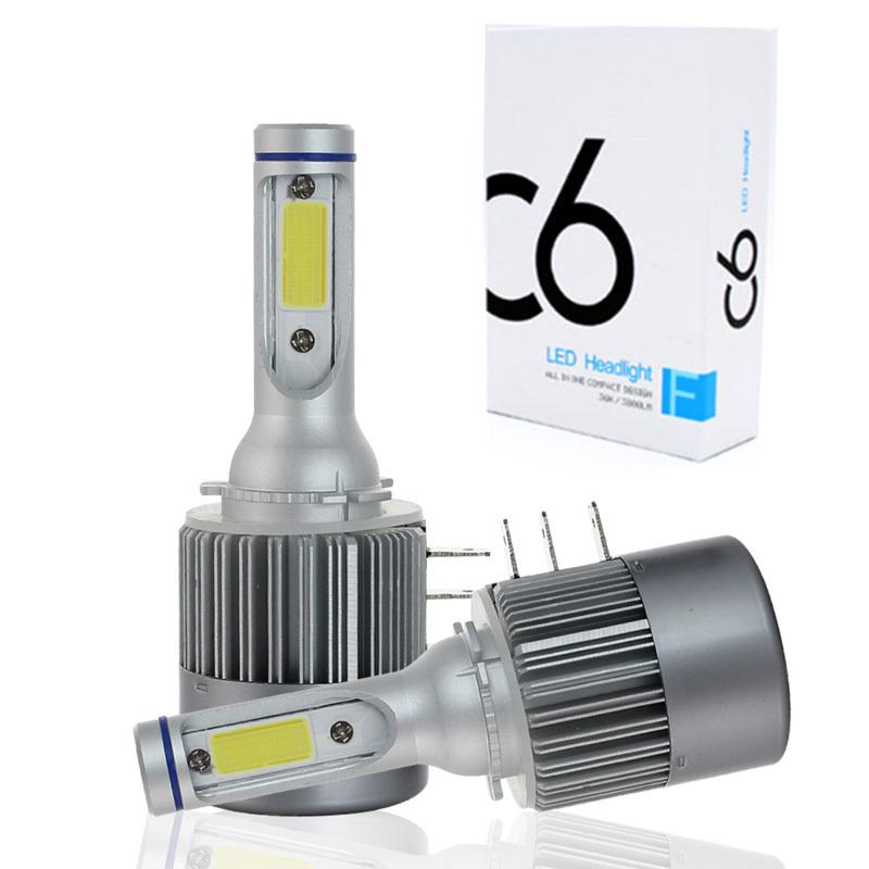 Muxall H15 H4 H7 H11 H1 H3 LED Bulb 80W 8000LM/set Car Headlight High Beam Lamp Canbus Error Free For Golf MLK 12V Fog Light