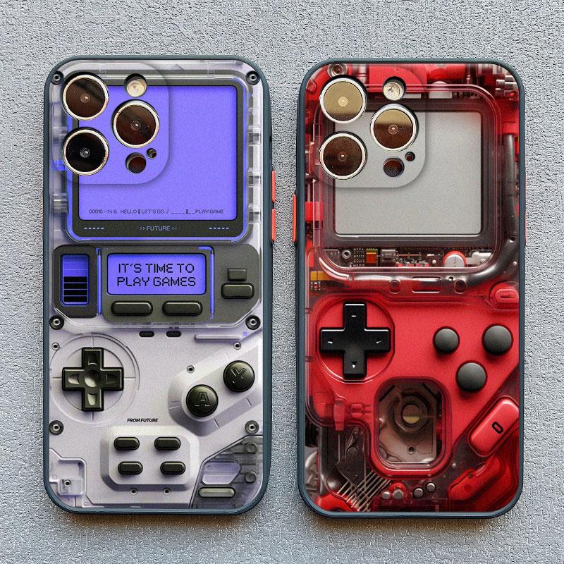 Technology Game Console 2D Printing Phone Case For IPhone 14 15 16 Pro Max Plus 11 12 13 Mini Pro Max XR XS X 7 8 SE2 Back Cover
