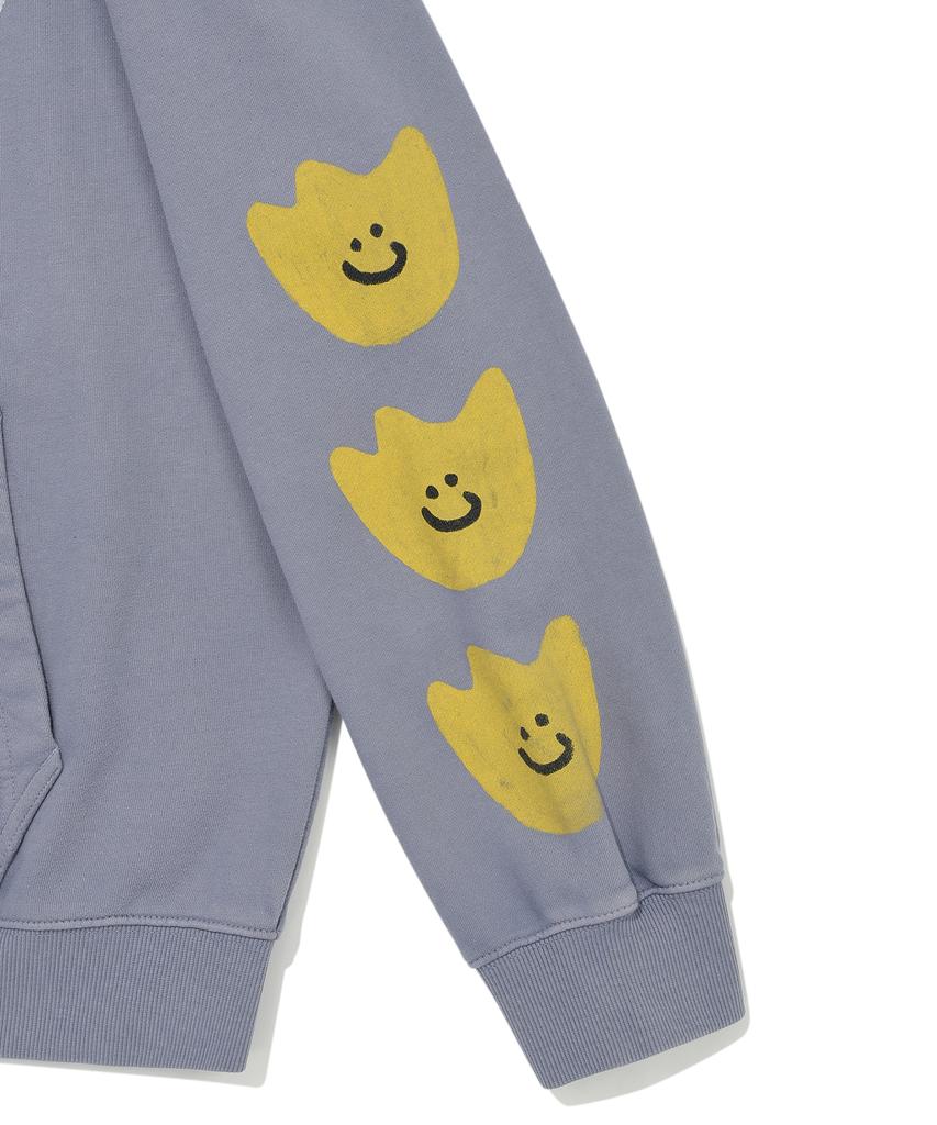 Wacky Willy Kiki Triple Dyed Zip-Up Hoodie Blue