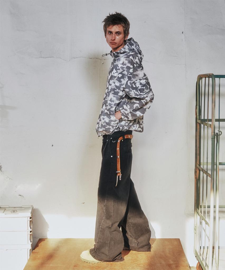 THEVINYLHOUSE Sag Wide Belted Pants Black