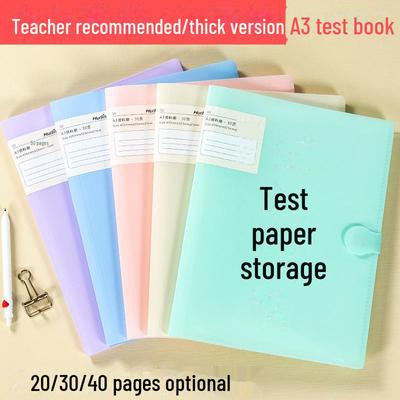 A3 Çok Katmanlı Öğrenci Sınav Kağıdı Saklama ve Sınıflandırma Klasörü