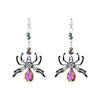 Creepy Spider Women Earrings Unique Halloween Accessory Durable Alloy Crafted For Themed Events And Gift Giving