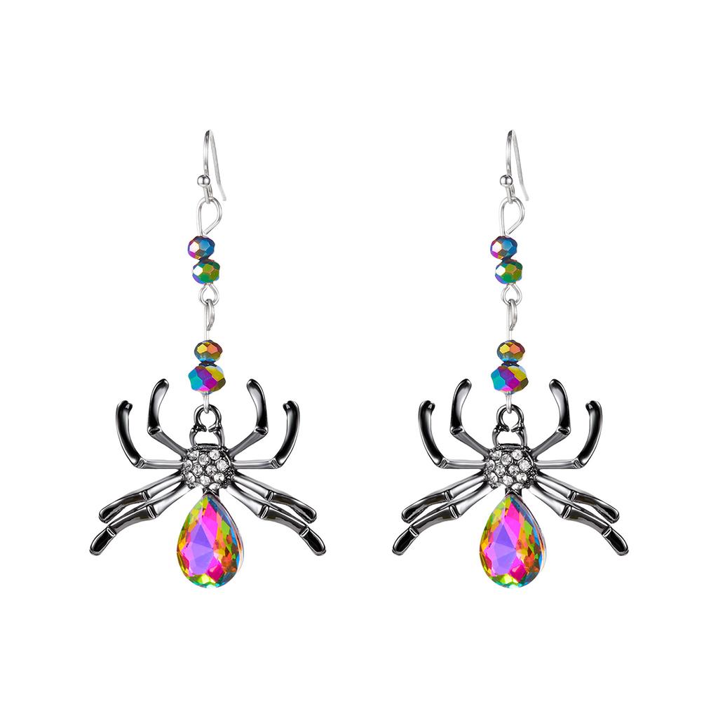 Creepy Spider Women Earrings Unique Halloween Accessory Durable Alloy Crafted For Themed Events And Gift Giving