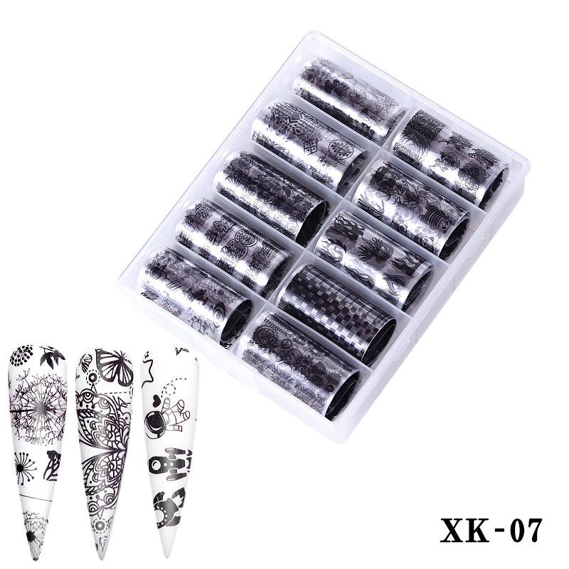 One Box Nail Art Supplies Transfer Sticker Starry Sky Paper Tibetan Colorful Laser Laser Nail Sticker