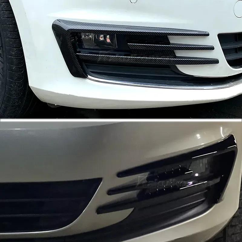 New Style 1Pair Car Front Fog Light Grille Grill Car Fog Lamp Lower Bumper Grill Trim For VW Golf 7 MK7 GTI 2014 2015 2016 2017