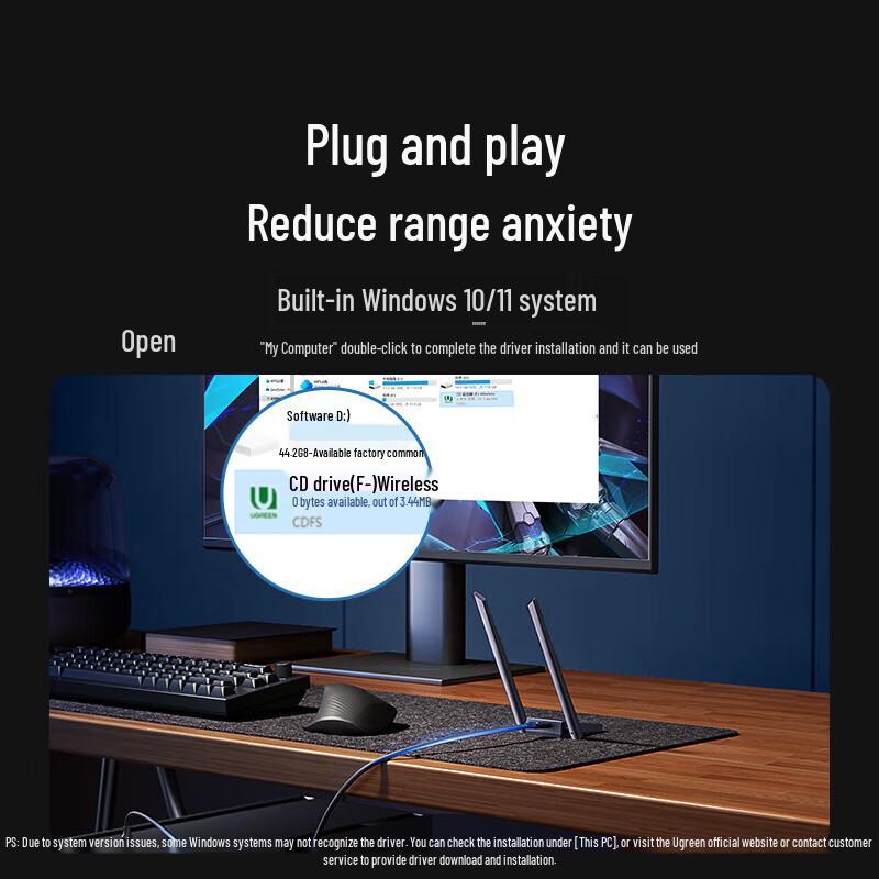 UGREEN WiFi 6 USB Wireless Adapter AX1800 (CN Version)