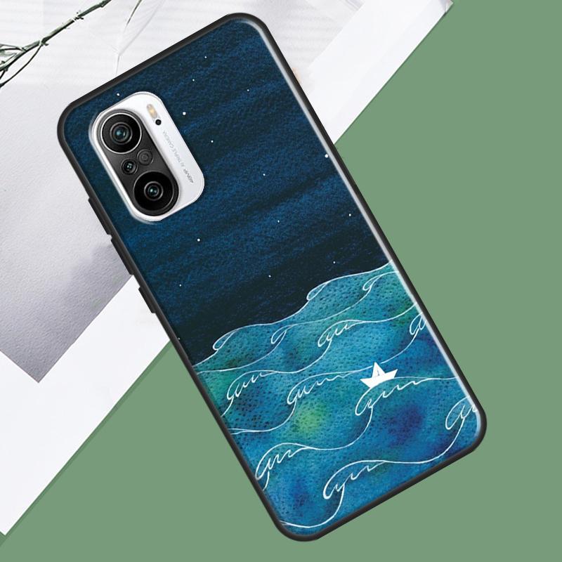 ocean waves sailboat Case For Xiaomi 17 Pro Max 13 14 15 Ultra 13T 14T 15T Pro POCO F7 F5 F6 X5 X6 X7 Pro Cover