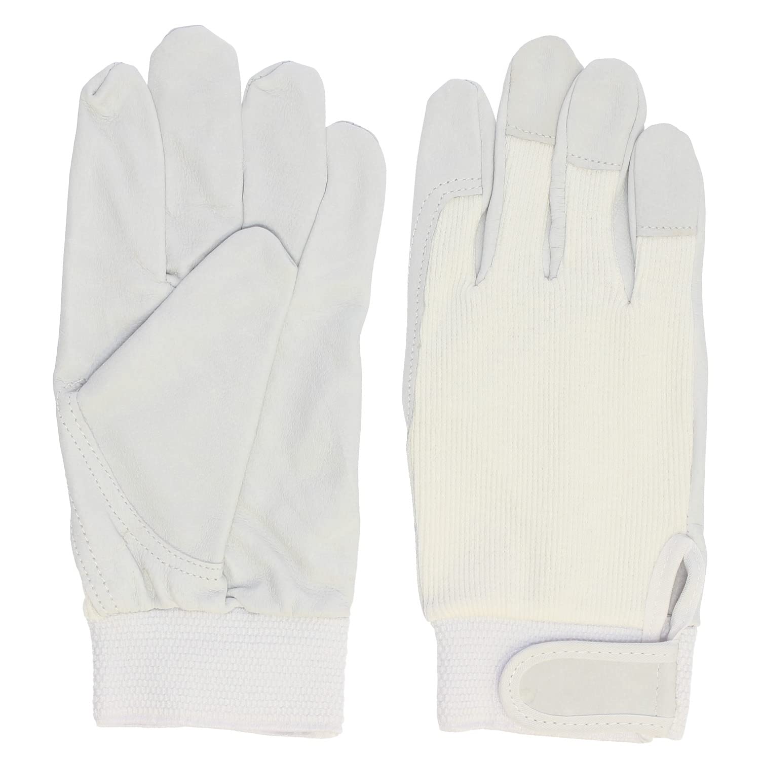

Otafuku Gloves Leather Gloves Velcro Wrist Cotton Medium of 3 [Pig Leather, Closure, Upper] R-293 White, [Set Pairs] белый