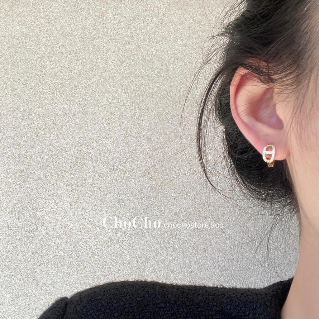 Elegant Fashion Rhinestone Pig Nose Ear Cuff Stud Earrings Geometrics Hoop Earrings for Women Office Party New Jewelry Gift 2026