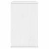 Szafka Rtv Z Szufladą „Odda” Biała 79X24X40Cm Drewno Lite Sosna