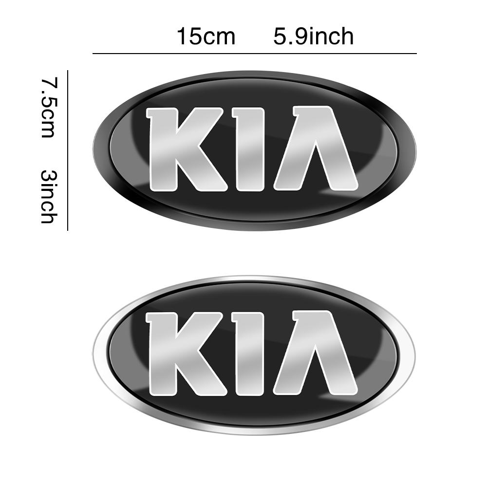 SWIR7 Car Styling Front Hood Emblem Rear Trunk Badge Sticker Modified Parts For KIA KN Pegas Sorento Soul Cerato Sportage Optima Niro